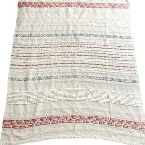 London Kaye Hand Woven‎ Textured Bohemian Hippie Decorative Throw Afghan Blanket